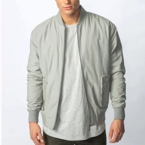 Zanerobe Utility Bomber Jacket in Cement Gray